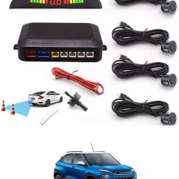 Car Universal Black 4 Ultrasonic Reverse Parking Sensor-210 4 Parking Sensors, Compact Screen Distance Display with Sound Warning Parking Sensor-image-44