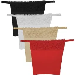 Women Black, Beige, White, Red Mock Camisole-image-66