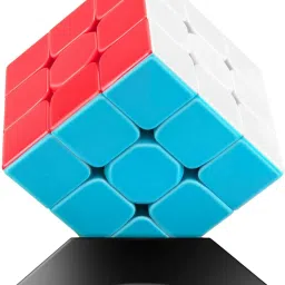 Speed Cube 3x3x3 High Speed Stickerless Magic 3 by 3 Puzzle Magic Cube-0