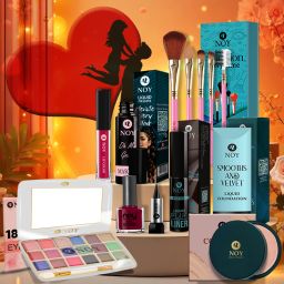 Complete Makeup Combo Kit Mascara, Kajal, Lipstick, Foundation & Eyeshadow-image-43