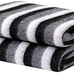 Striped Single Fleece Blanket forHeavy Winter-image-38