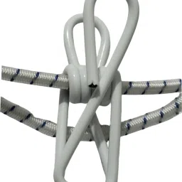 jh product Multipurpose Portable Clothes Drying Rope with 12 Clips Elastic Plastic Cloth Clips image 5