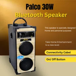 Palco M1800 Portable Floor Standing Speaker with Remote, FM Radio, SD Card, USB, AUX 30 W Bluetooth Tower Speaker image 4