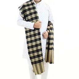 Sprha Wool Checkered Men Shawl-image-66