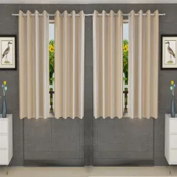 152.4 cm (5 ft) Polyester Semi Transparent Window Curtain (Pack Of 4)-15