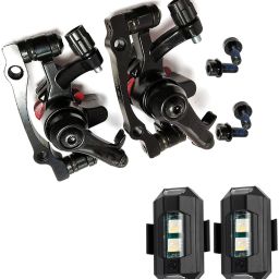 Front/ Rear Disc Brake MTB Mountain Bicycle Mechanical Caliper and 2 Cycle Light Bicycle Brake Disk-image-19