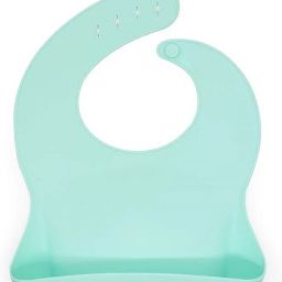 Silicone Baby Bib for Feeding Babies & Toddlers, Waterproof (Sea-green)-image-49