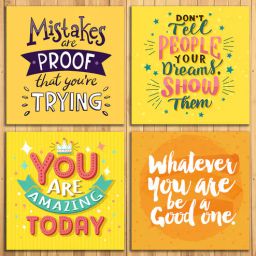 wens Mdf Noah Inspirational Quotes Wall Panel In Multicolor-picture-46