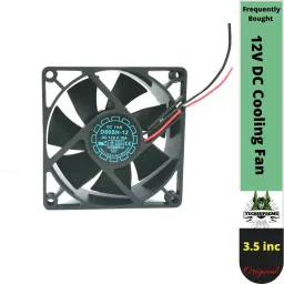 TechSupreme DC 12V Cooling Fan for PC Case 80X80X25MM Cabinet Fan 3.5-Inch Cooler-2