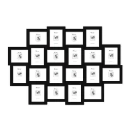 elegant arts and frames Fabian Set Of 20 Black Solid Wood Collage Photo Frames-picture-39