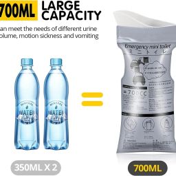 Disposable Urinal Bag, 2 Pack Portable Camping Pee Bags, Travel Pee Bags D124 Urine Bag-image-87
