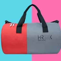 30 L Gym Duffel Bag - for men & women - Grey, Red-image-95