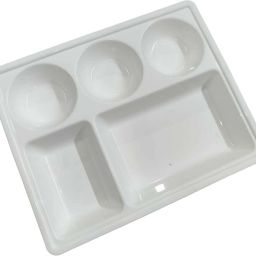 Heavy 5 Column Dinner Partiton Plate For Home,Cafe,Restaurants Sectioned Plate-image-64