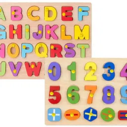 Combo Counting Math Montessori Toys and ABCD Alphabets Matching Puzzle Board-10