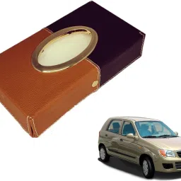 Chrom-Black-Tan Tisue Box Leatherete-45 Vehicle Tissue Dispenser-image-69