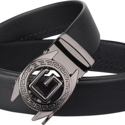 Men Formal, Party, Evening, Casual Black Artificial Leather, Texas Leatherite Belt-image-129