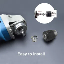 kiesh DCHAD05 Drill Bits Drill Chuck for Angle Grinder and Drill Machine With Converter Nut Adaptor Key Set Female 1/2" 20 Unf 13mm image 4