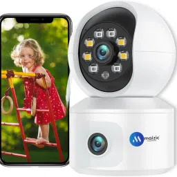 Maizic Smarthome 360° View 4G Sim Based Dual Lens/Dual Screen (2MP+2MP) FHD Smart CCTV Home Security Camera-9