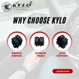 kylo POWER WINDOW SWITCH FOR DUSTER (BLUE) (FRONT RIGHT SIDE) (DRIVER SIDE) Car Power Window Switch image 3