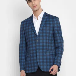 Men Checkered Single Breasted Casual Blazer-image-63