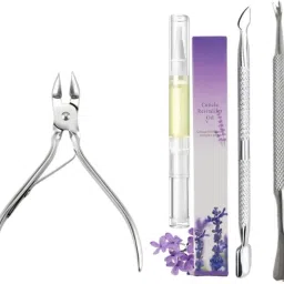 Nail Cuticle Remover Tools Set,Cutter and 2 Dead Skin With Cuticle Oil-image-74