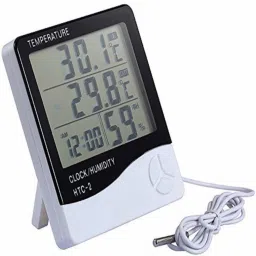 Digital White Clock-11