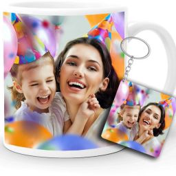 Photo and Text Ceramic / Cup For Birthday , Anniversary Gift (MUG + KEYCHAIN) a8 Ceramic Coffee Mug-image-23