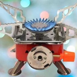 Outdoor Stove Mini Copper Camping Stoves Foldable Cooking Picnic Furnace, Stainless Steel Manual Gas Stove-image-73