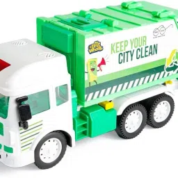 My First Wheels Toy Garbage Truck Friction Powered Realistic-picture-4