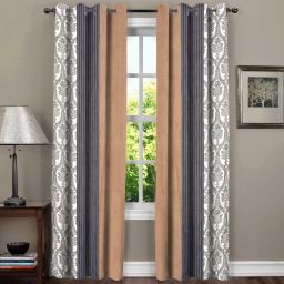 274 cm (9 ft) Polycotton Room Darkening Long Door Curtain (Pack Of 2)-image-16