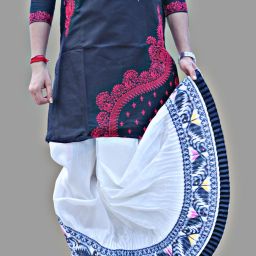 Chandra Jamdani Border Ready To wear Solid Men Dhoti-image-41