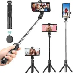Planetoid Tripod Selfie Stick with Wireless Remote and 2 Level Fil Light for Making Videos Tripod-image-31