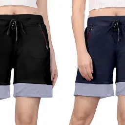 Pack of 2 Colorblock Women Boxer-image-36