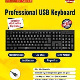 ADNet AD-KB-151 Wired USB Standard Desktop Keyboard Compatible with Desktop, Laptop, Mac-image-80
