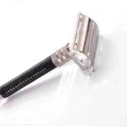 shilpokuthi Premium Double Edge Razor, Butterfly Open, Black Long Handle for Men, Men image 4