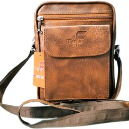 Men Tan Messenger Bag-image-14