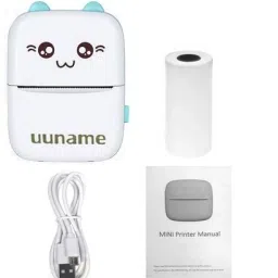 4uonly SMALL Size Mini Printer with Paper Output for Photo qwe6 Multi-function Monochrome Label Printer-6