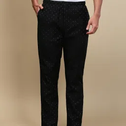 White Heart Mens Pyjama Viscose Blend Ethnic Motif Elastic Waist Bottomwear Pant Men Pyjama-image-89