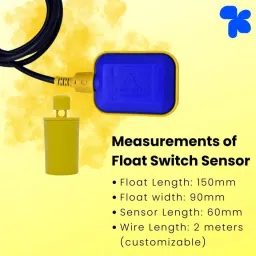 TOOLBUX Water Tank Float Switch Sensor | Water Level Control Float Switch For Pump Water Wired Sensor Security System image 2