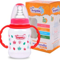 Anti-Colic Slim Neck Baby Feeding Bottle with Handle, BPA Free, Milk Bottle, 3m+ - 125 ml-image-81