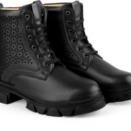 Women's Faux Leather Material Black Casual Formal Laceup, Ankle Boot. Derby For Women-image-56