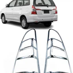 car silver plated tail light cover for Chrome Toyota Innova Rear Garnish-image-73