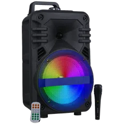 Krisons Buddy 30W Bluetooth Party Speaker with Mic (RGB Light, 1.0 Channel, Black)-image-8