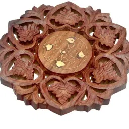 kesha spree Roundtrivet02 Wooden Carving Trivet image 2