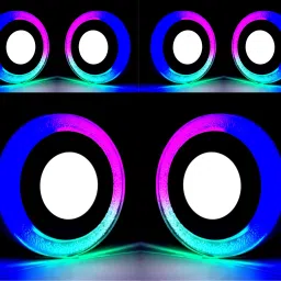 LED Wall/Ceiling Surface Light 6 Watt (3+3) Dual 3D Light Color RGB+White, 6 Surface Ceiling Light Ceiling Lamp-picture-7