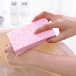 Ultra Soft Exfoliating Sponge Soft Bath Sponge Scrubber for Kids Body Scrub for Bathing Exfoliator Sponge for Body Wash Bath Scrubber for Body Dead Skin Removal Bathing Sponge BSP_32-image-7