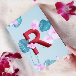 Initial R lasercut Notebook, B6 (6.69 X 4.72 X 0.5 Inches), 200 Pages, 80 GSM, Diary for Girls B6 Notebook Ruled 192 Pages-image-55