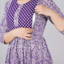Women Printed Viscose Rayon Anarkali Kurta-image-21