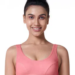 BLOSSOM Non Padded Dry Fit Wire free Pure Cotton Workout Bra With All Day Comfort-image-48