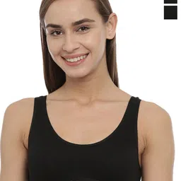 BLOSSOM Pack of 2 Non Padded Dry Fit Pure Cotton Workout Bras With All Day Comfort-27